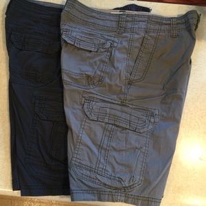 2 Pair of Union Bay Cargo Shorts waist 30